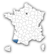 carte des Pyrnes-Atlantiques