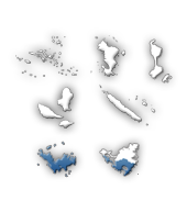 carte de Saint-Martin et Saint-Barthélemy