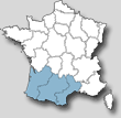 carte de la rgion Sud-Ouest