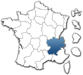 carte de Rhône-Alpes