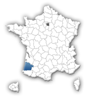 carte des Landes