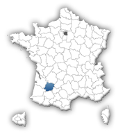 carte du Lot-et-Garonne