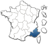 carte de Provence-Alpes-Côte d'Azur